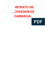 Contrato de Proveedor de Farmacia