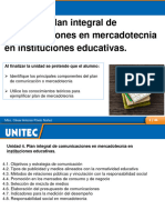 Unidad 4. Plan Integral de Comunicaciones en Mercadotecnia en Instituciones Educativas