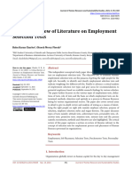 A Critical Review of Literature On Employment