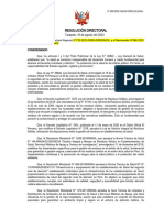 Resolucion Directoral para Evaluacion y Visto Bueno de Guia de Procedimiento de Lavanderia y Manejo de Ropa Hospitalaria