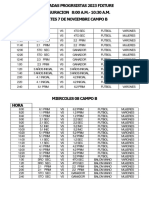 Fixture Olimpiada 23