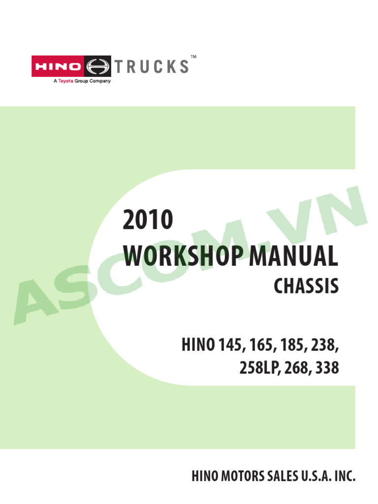 2010 Chassis Workshop Manual | PDF | Electrical Engineering | Vehicle ...