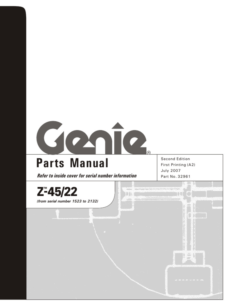 Genie Manlift Manual PDF Transport Manufactured Goods