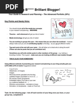 A2 Blogging Guide