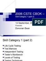 2006 CSTE CBOK Skill Category 1 (Part2) B