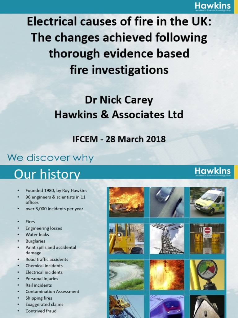 Electrical Causes of Fire in The UK PDF Ignition System Fires