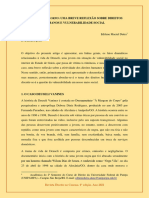 À Margem Do Corpo Uma Breve Reflexão Sobre Direitos Humanos e Vulnerabilidade Social