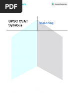 Upsc Csat Reasoning Syllabus 43caa433