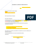 Carta de Agradecimiento A La Empresa de Formacion Practica