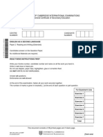 University of Cambridge International Examinations International General Certificate of Secondary Education