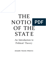 D'ENTREVES, Alexander Passerin - The Notion of The State