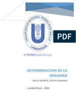 Determinacion de La Densidad