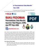 Panduan Pemutakhiran Data Mandiri ASN Dan PPT Non ASN