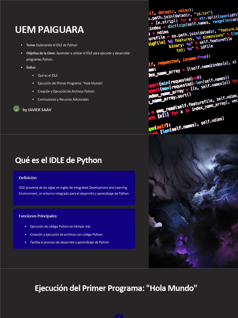 IDLE DE PYTHON | PDF