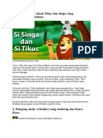 Dongeng Anak Kisah Tikus Dan Singa Yang Mengajarkan Kebaikan