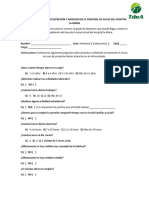 Encuesta para Evaluar Depresión y Ansiedad en El Personal de Salud Del Hospital La Maria