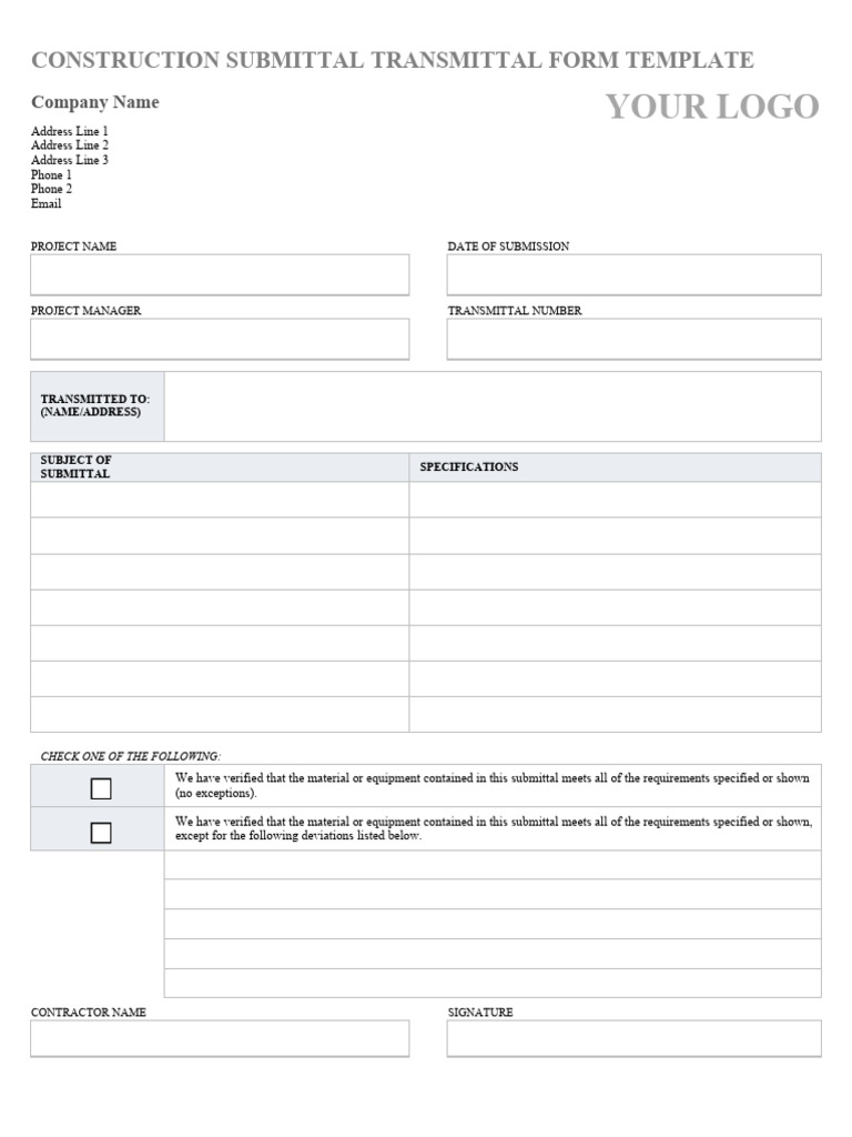 Contoh Transmittal-Formulir | PDF