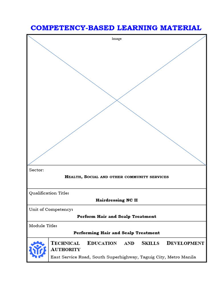 Hairdressing NC II: Scalp Treatment Module | PDF | Human Communication ...