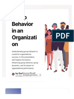 Group Behavior in An Organization