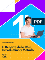 1 La Redacción Del Reporte de RSL, Introducción y Método