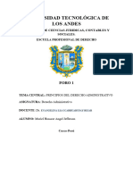 Principios Del Derecho Administrativo (Foro 3)