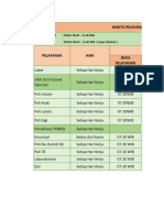 Cetak Jadwal Pelayanan