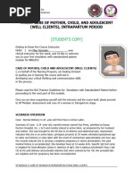 MODULE 3 STANDARDIZE PATIENT - INTRAPARTUM Students