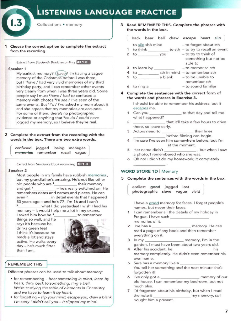 Focus 4. WB 7 | Download Free PDF | Memory | Neuroscience