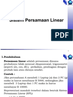 Solusi Sistem Persamaan Linear