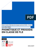 (Master 1 FLE) Phonétique Et Prononciation en Classe