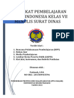 Perangkat Pembelajaran Bahasa Indonesia Kelas Vii Menulis Surat Dinas