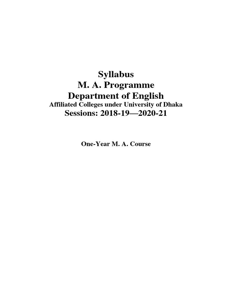 Masters syllabus pdf top down and bottom up design