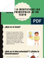 Aprende A Identificar Las Ideas Principales de Un