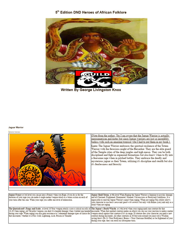 Heroes of African Folklore (Colored) PDF Haitian Vodou