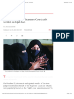 Understanding The Supreme Court Split Verdict On Hijab Ban - Frontline