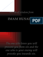 Words of Wisdom From Imam Hussain