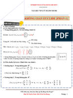 Buổi 11 Không gian Euclide (Phần 1)