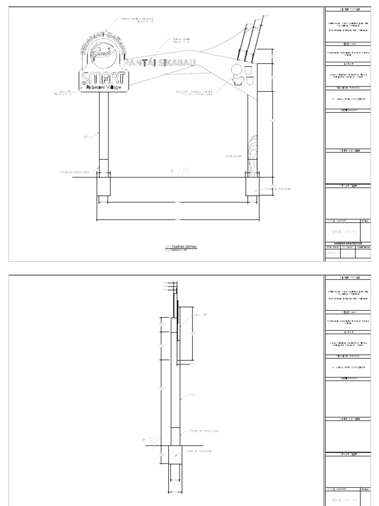 Gambar Detail Gapura GRC | PDF