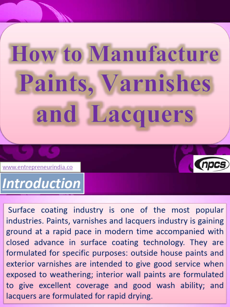 Paint Varnishes PDF Paint Varnish