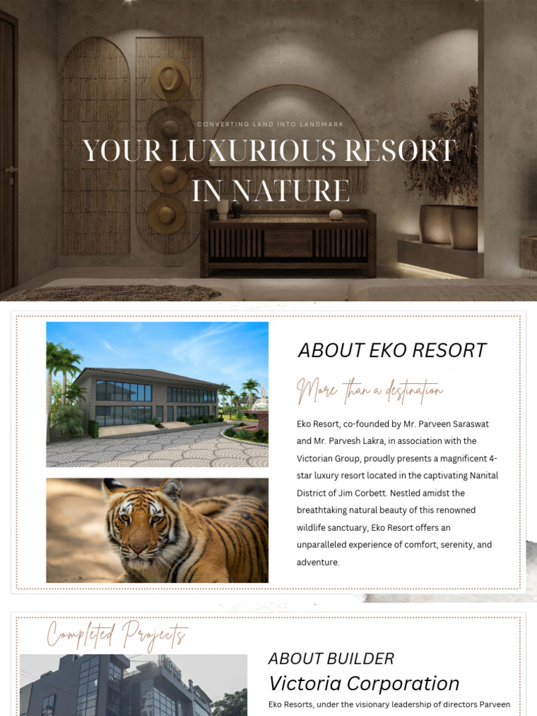 Eko Resort: Luxury in Jim Corbett | PDF | Resort