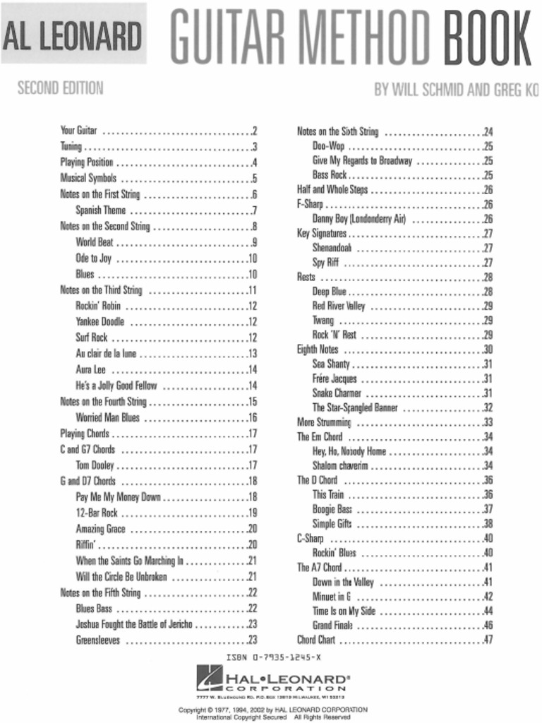 Guitar Method Book - Hal Leonard | PDF