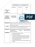 Spo Pendistribusian Alat, Instrumen Steril