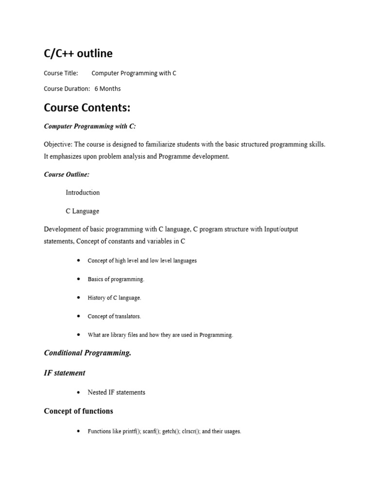Programming Fundamentals | PDF