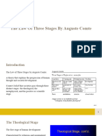 The Law of Three Stages by Auguste Comte