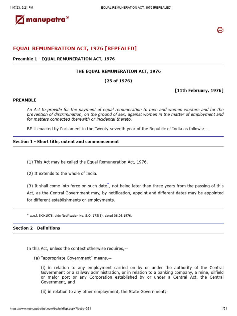 equal-remuneration-act-1976-repealed-pdf-employment-wage