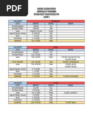 ACADEMIC CALENDAR 2023