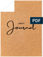 Pink and Green Pastel Simple Elegant Daily Journal Lined Page