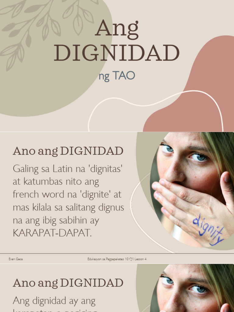Ang DIGNIDAD | PDF
