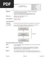 Calibration Procedure: Objective