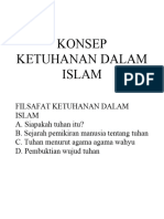 Konsep Ketuhanan Dalam Islam